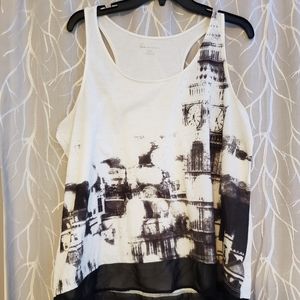 Black and white tank
